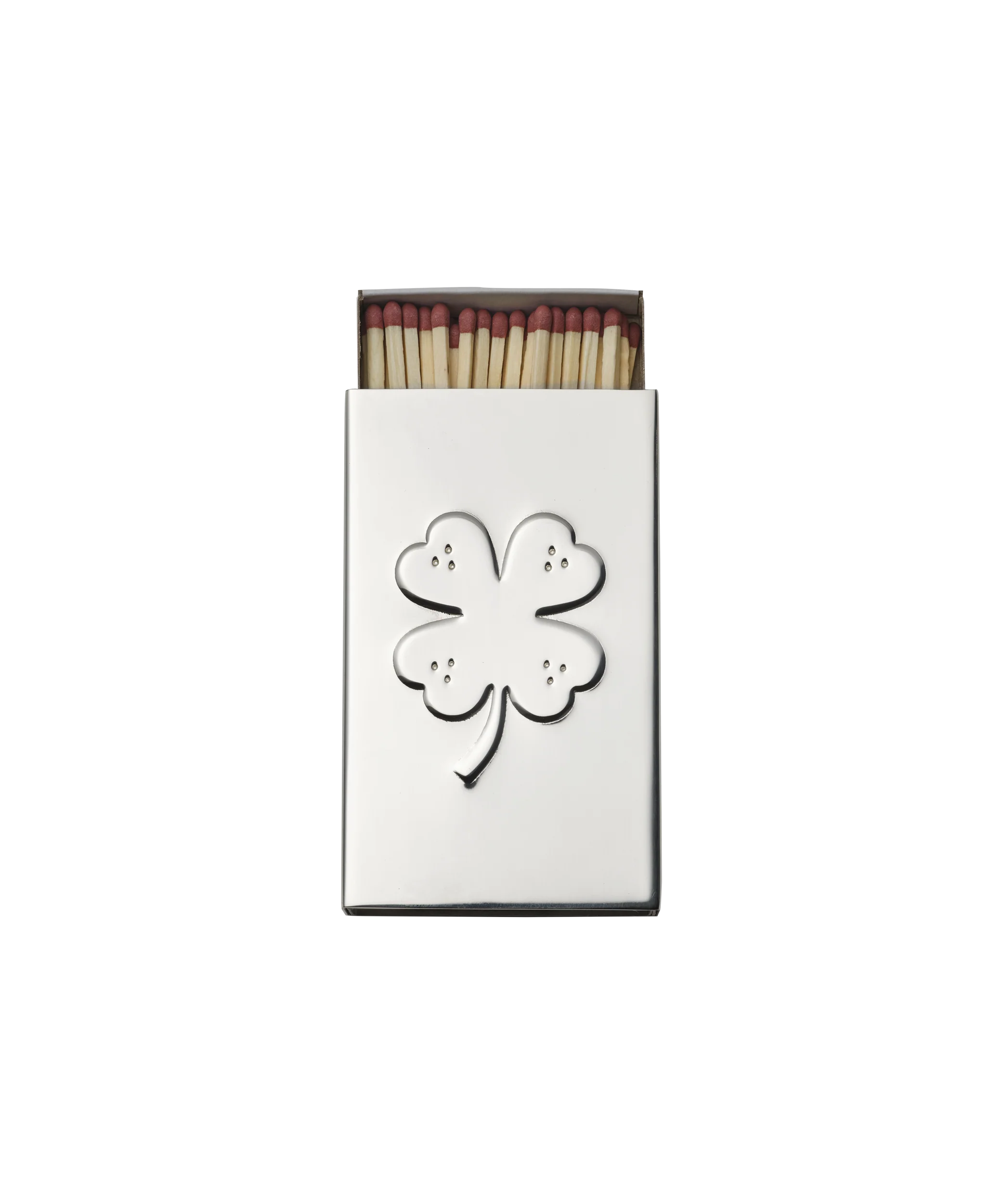 Clover Matchbox Sleeve, Silver - Image 4