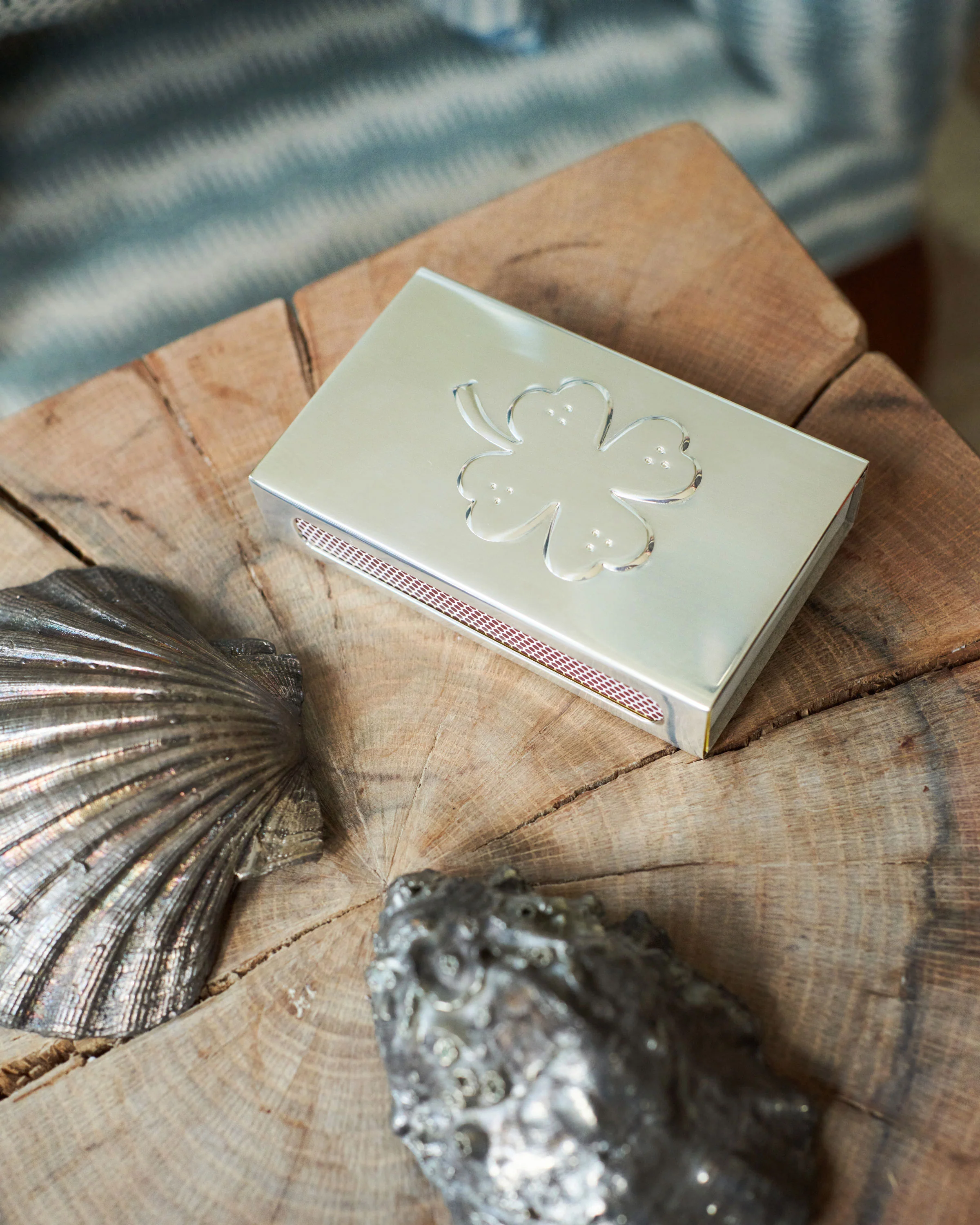 Clover Matchbox Sleeve, Silver, US - Image 2