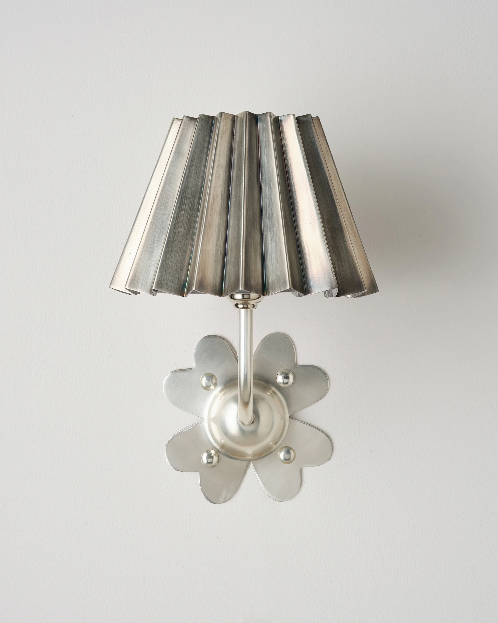 Clover Wall Light, Brushed Silver - Image 4