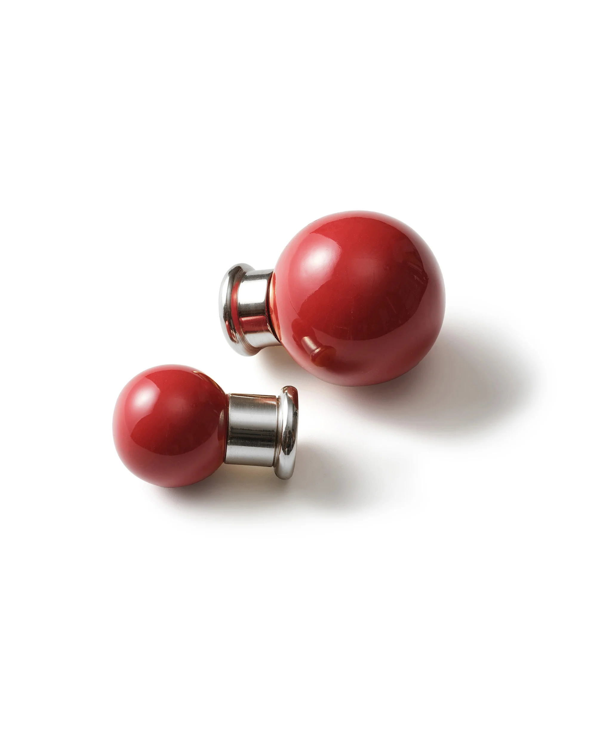 Coloured Knob, Brick, Nickel - Image 2