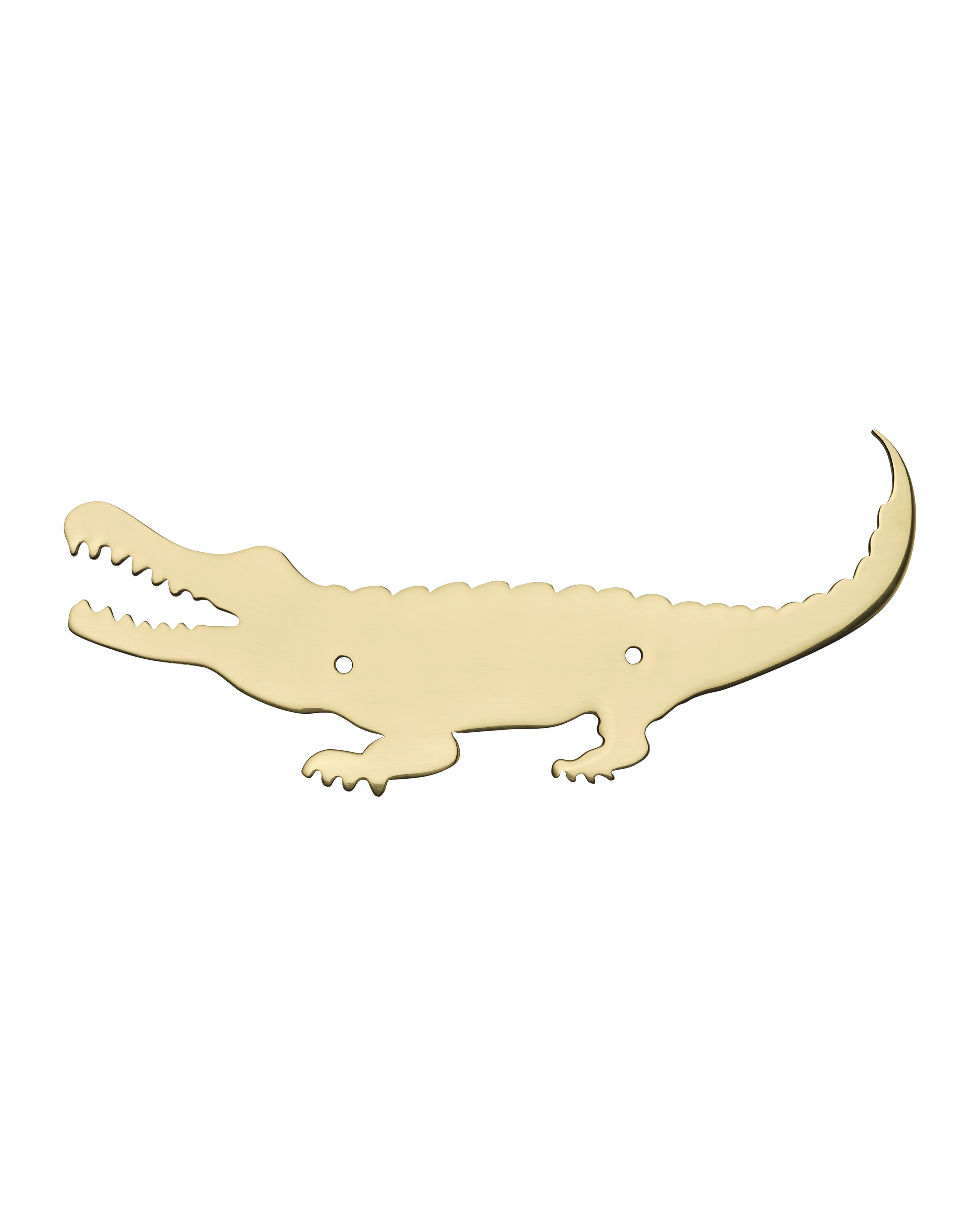 Crocodile Backplate, Polished Brass - Image 5