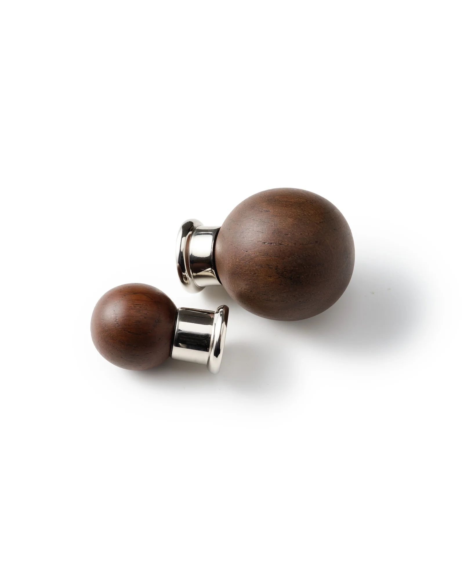 Dark Oak Knob, Nickel - Image 4