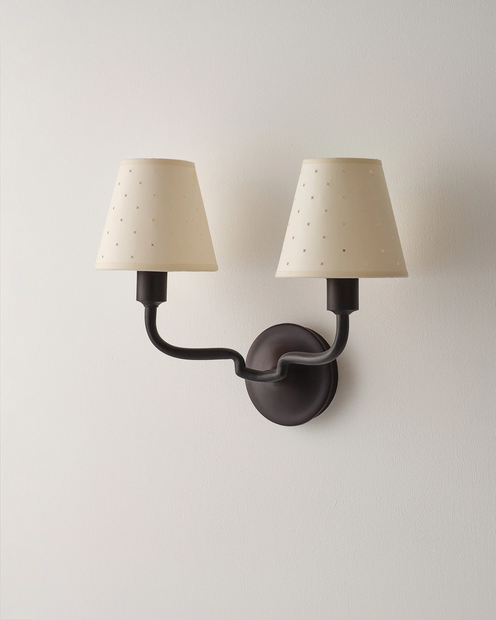 Double Wall Light, Matt Black - Image 5