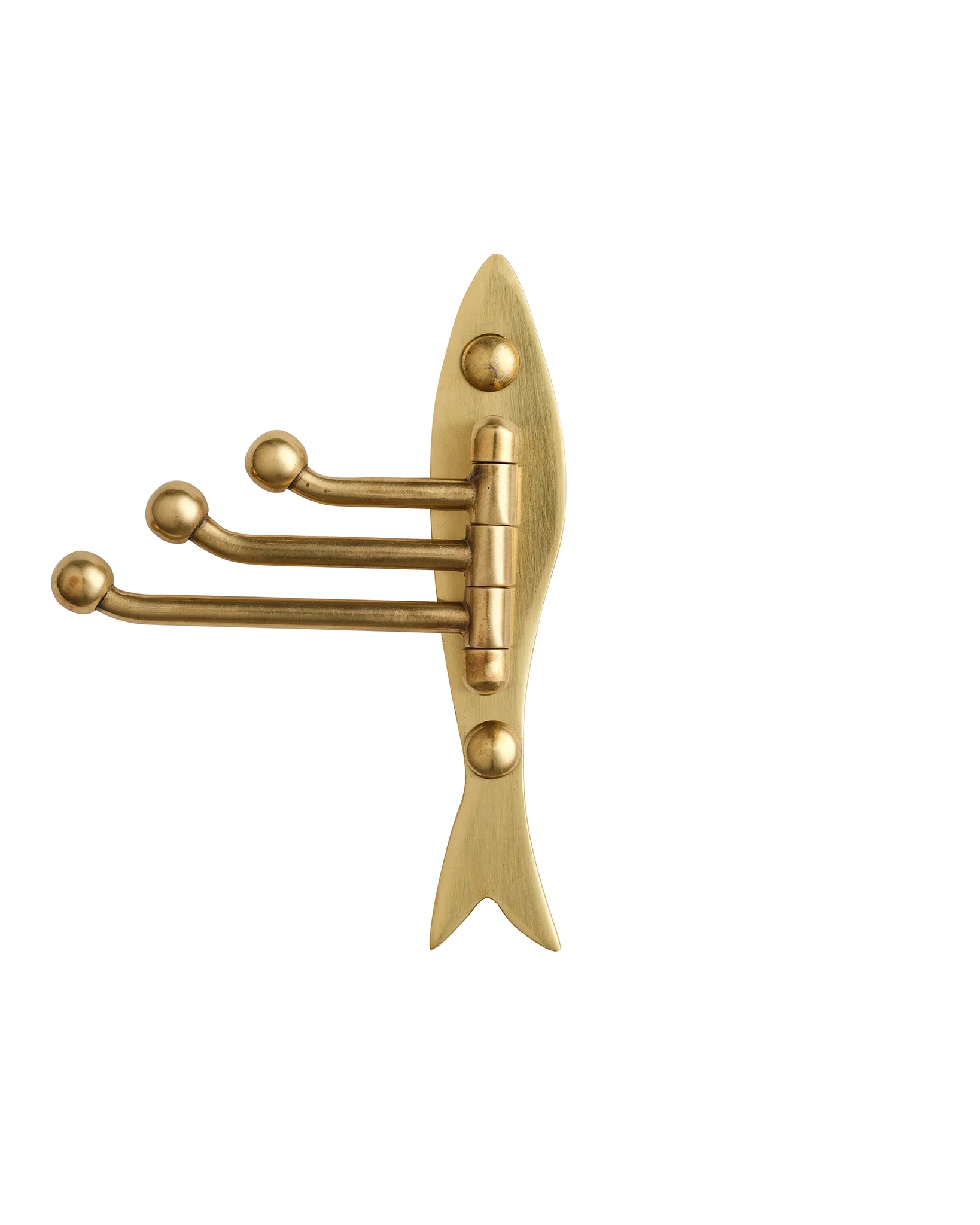 Fish Swing Arm Hook, Aged Brass - Image 5