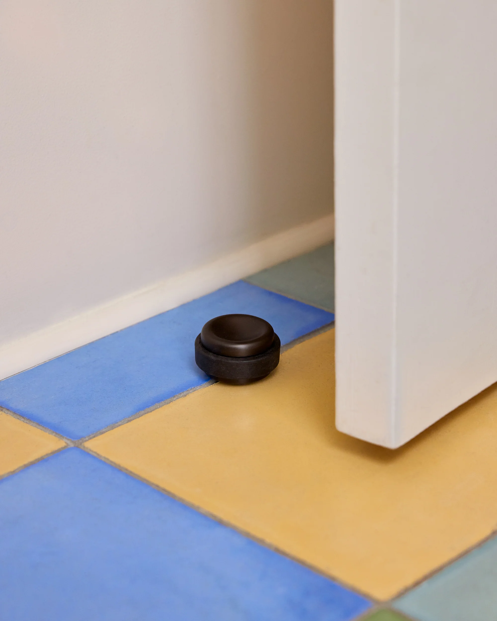Floor Door Stop, Blackened Bronze - Image 2