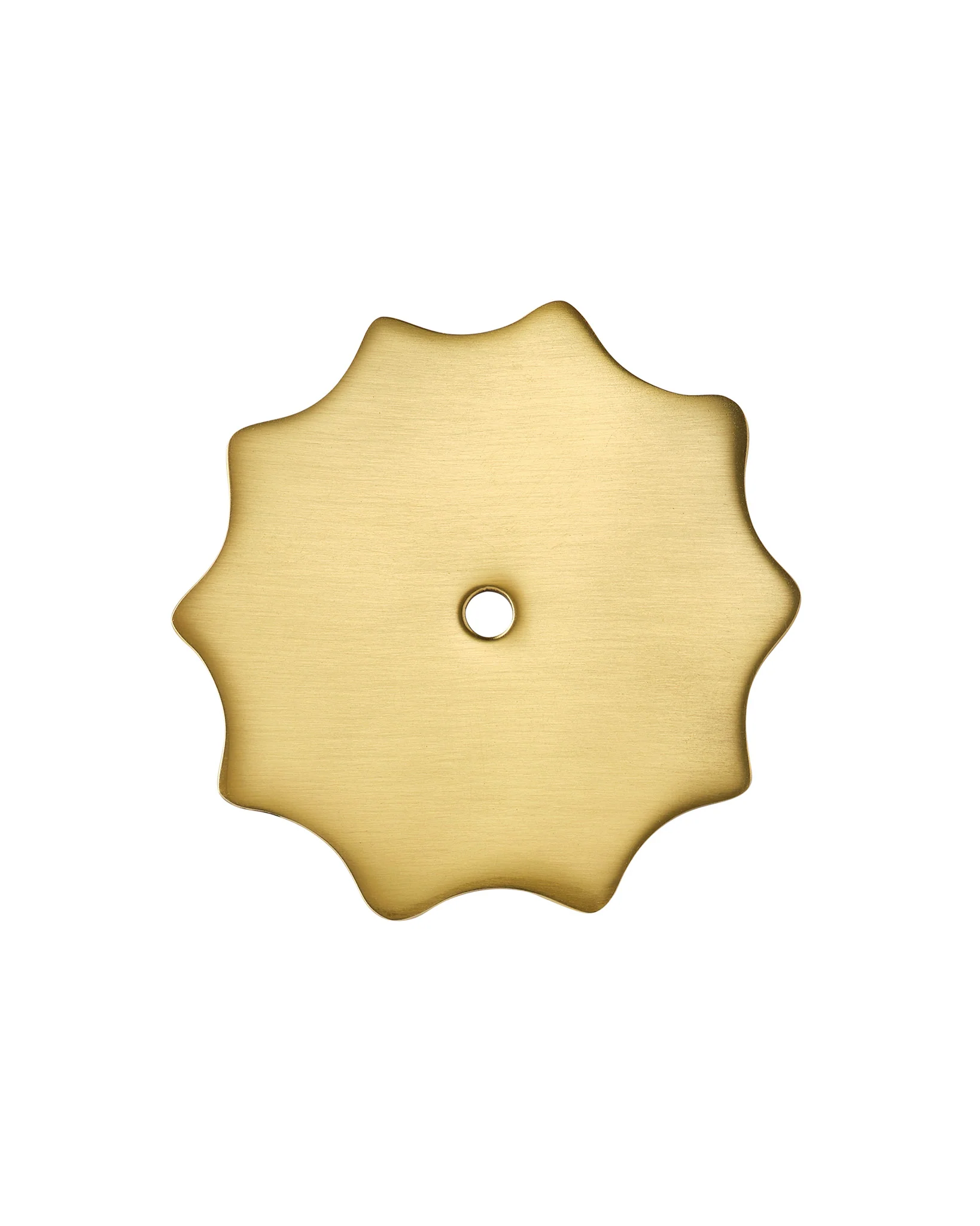 Large Wave Backplate, Aged Brass - Image 3