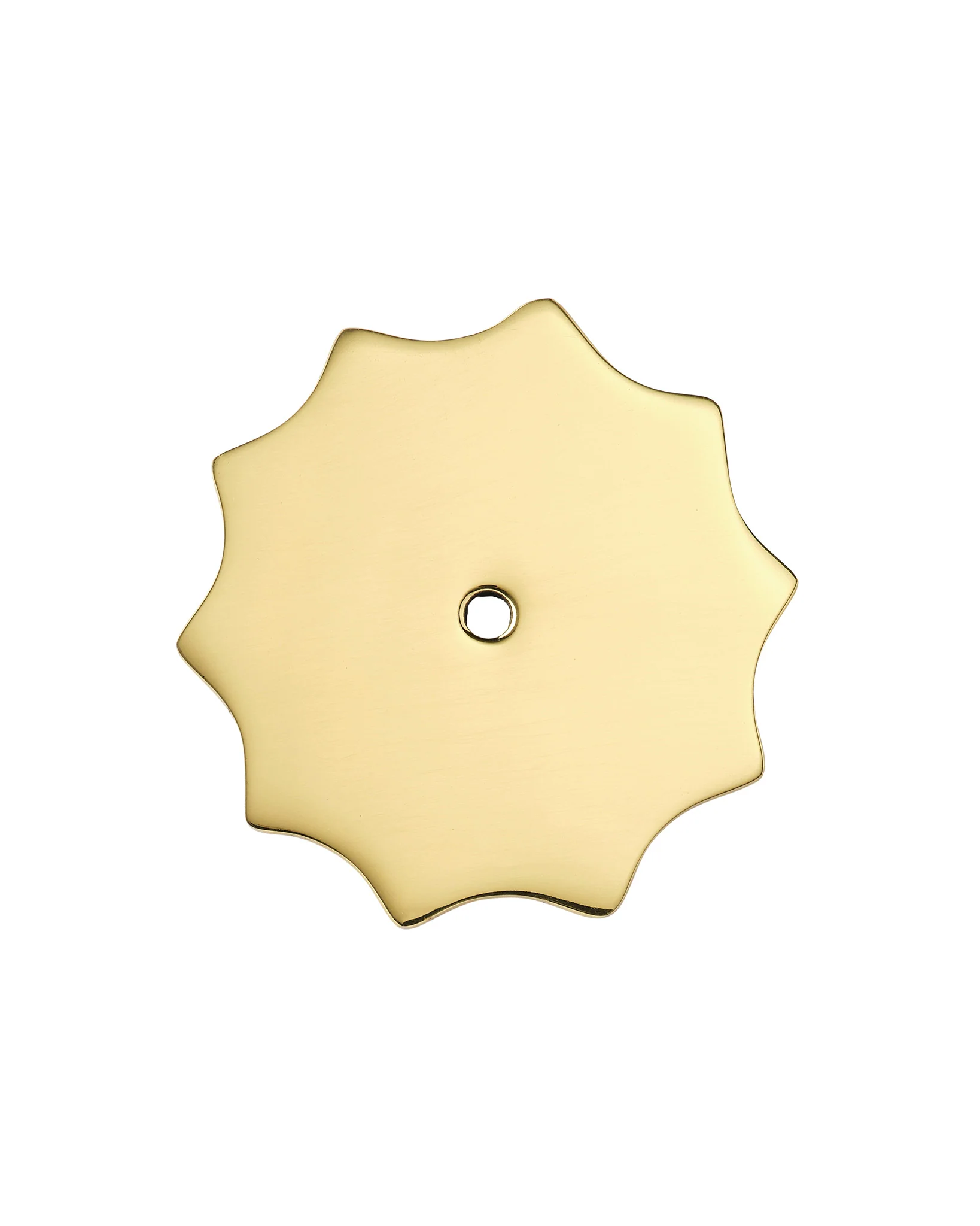 Large Wave Backplate, Polished Brass - Image 4