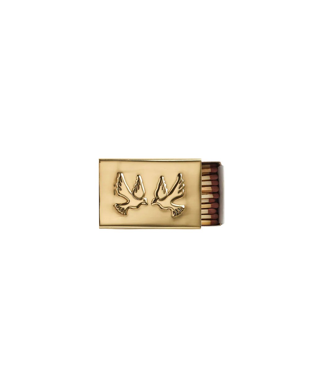 Lovebirds Matchbox Sleeve, Brass, Mini - Image 6