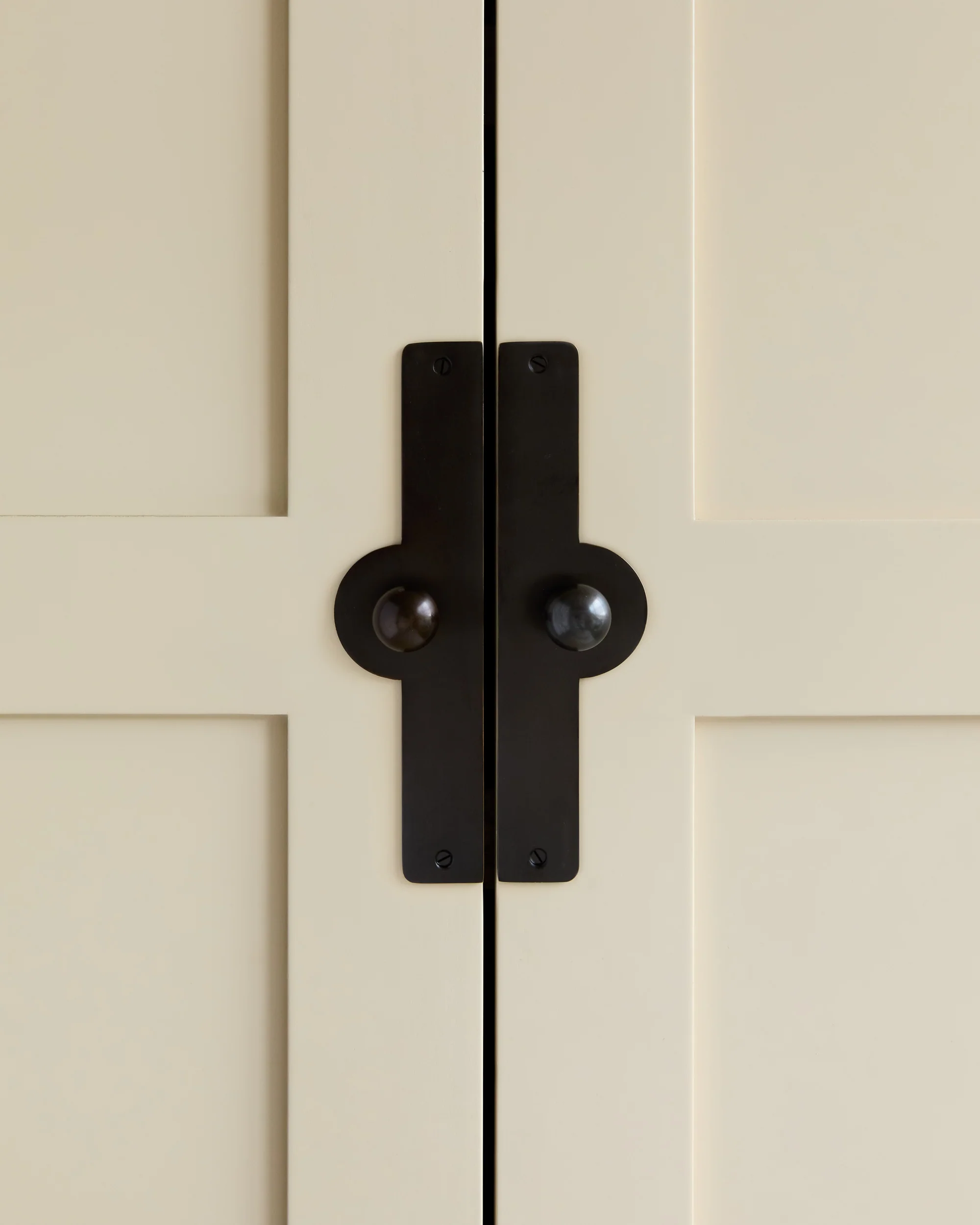 Pair of Arch Backplates, Blackened Bronze - Image 3