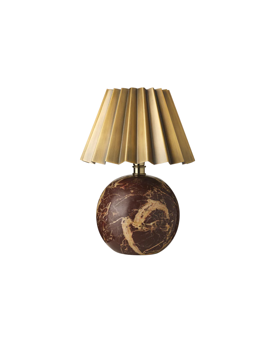 Pleated Lampshade, Brass, Mini - Image 4