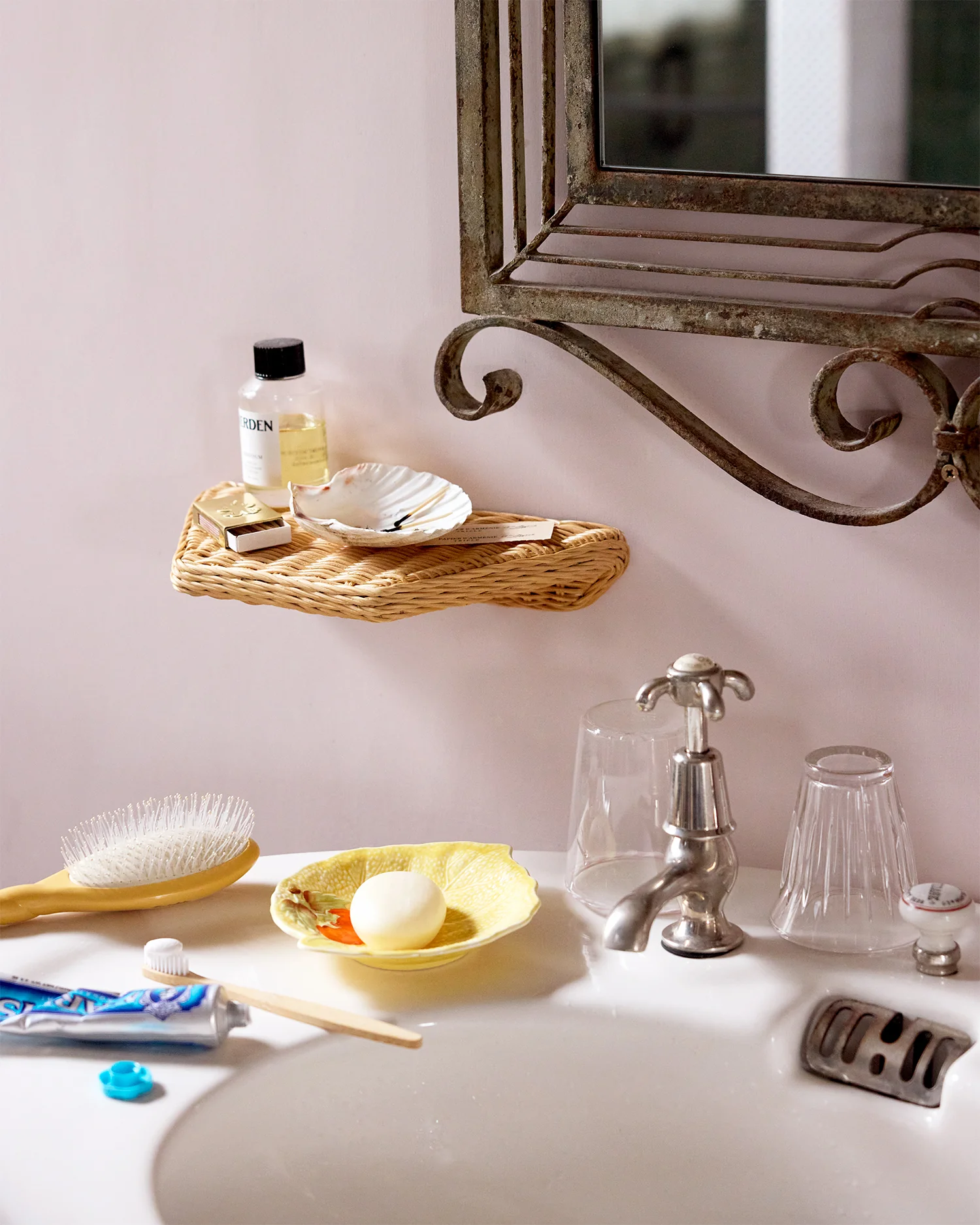 Rattan Shelf, 30cm - Image 5