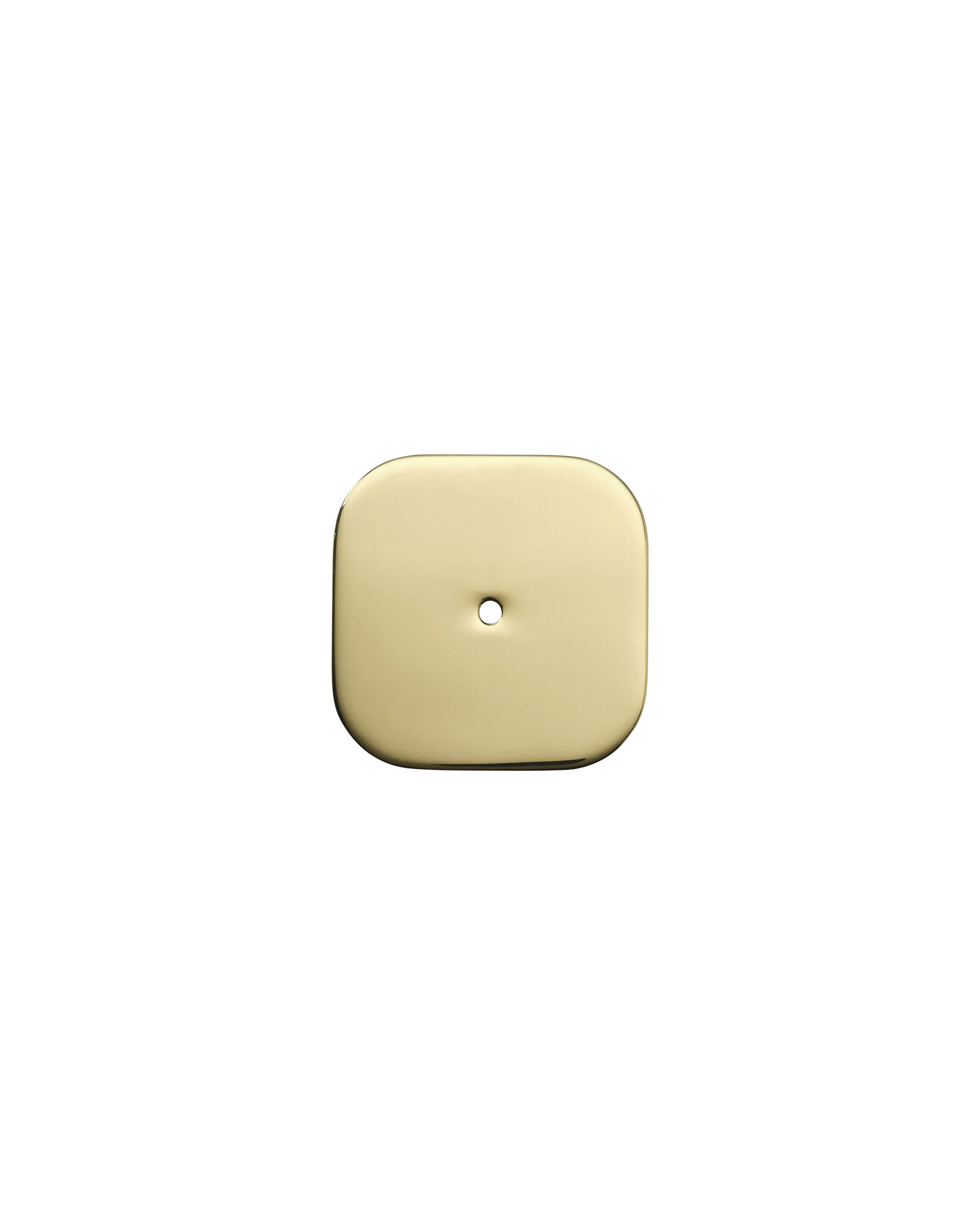 Small Curve Backplate, Polished Brass - Image 3