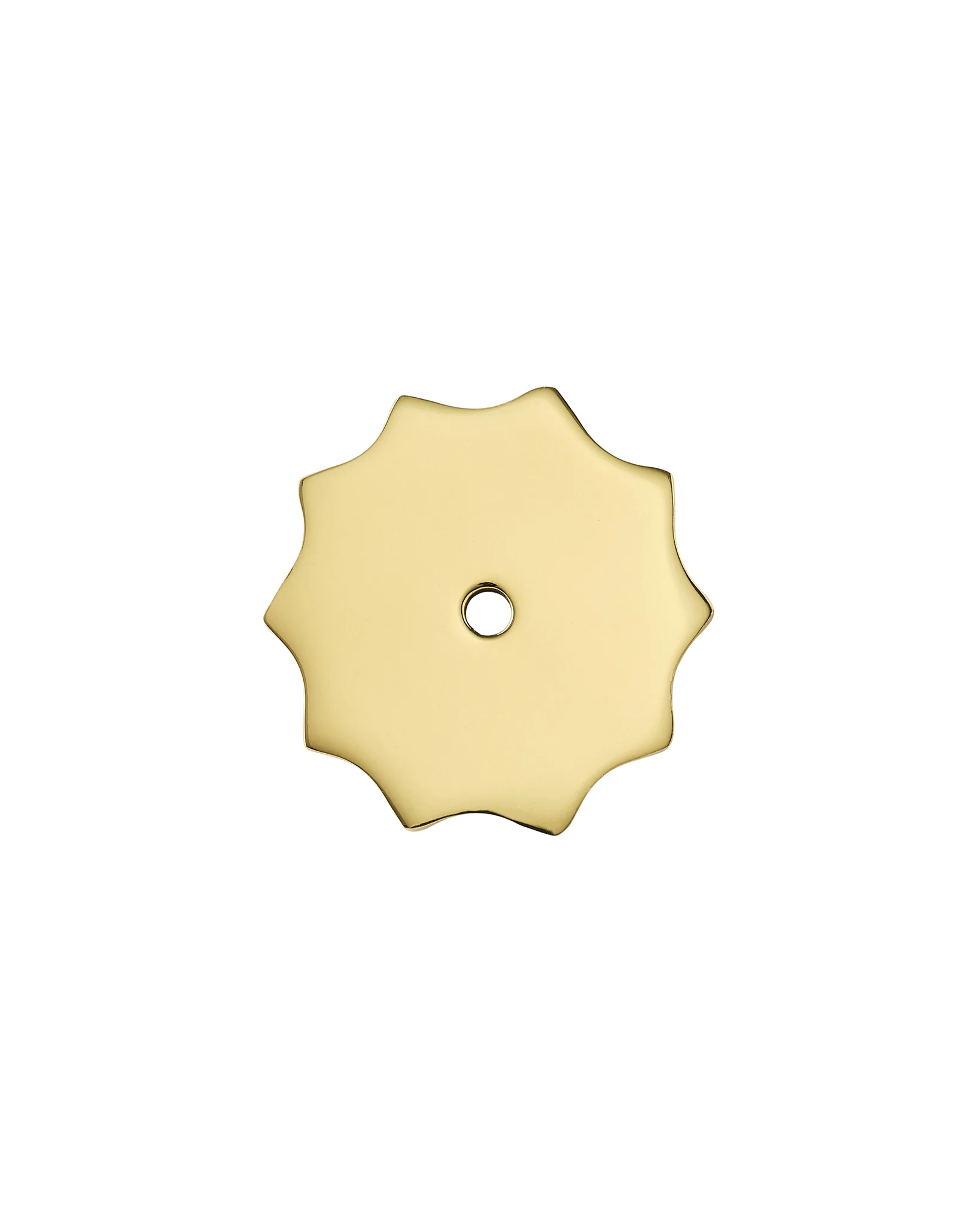 Small Wave Backplate, Polished Brass - Image 3