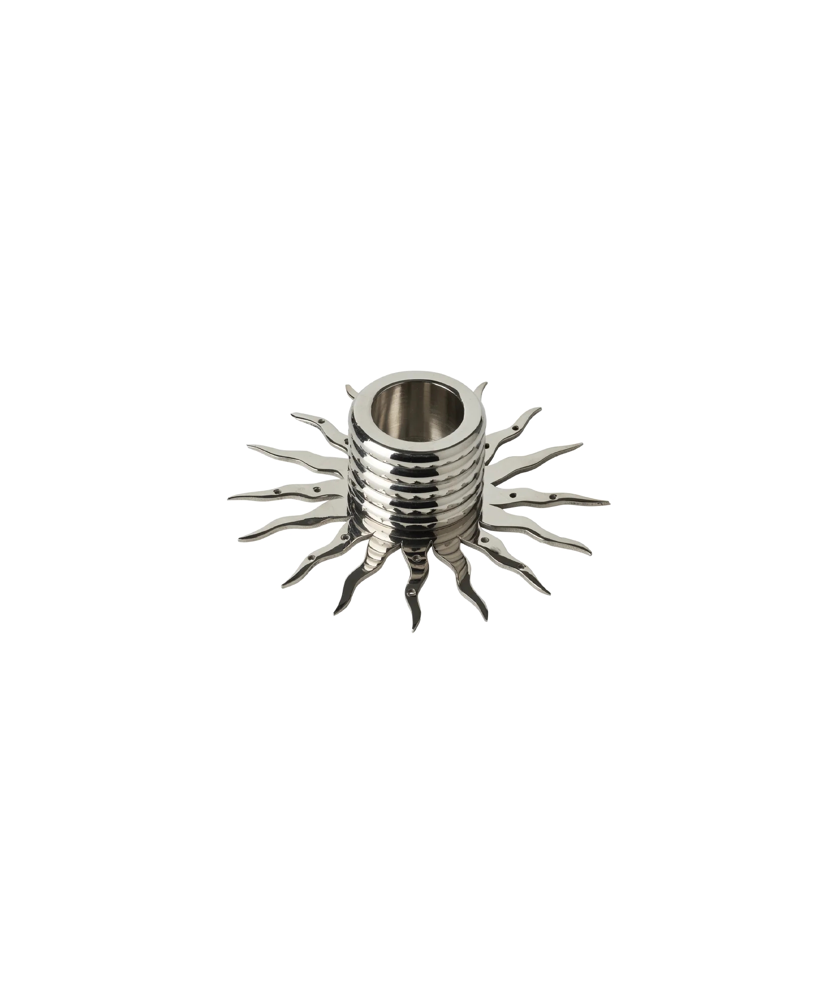 Sunburst Candle Holder, Nickel - Image 5