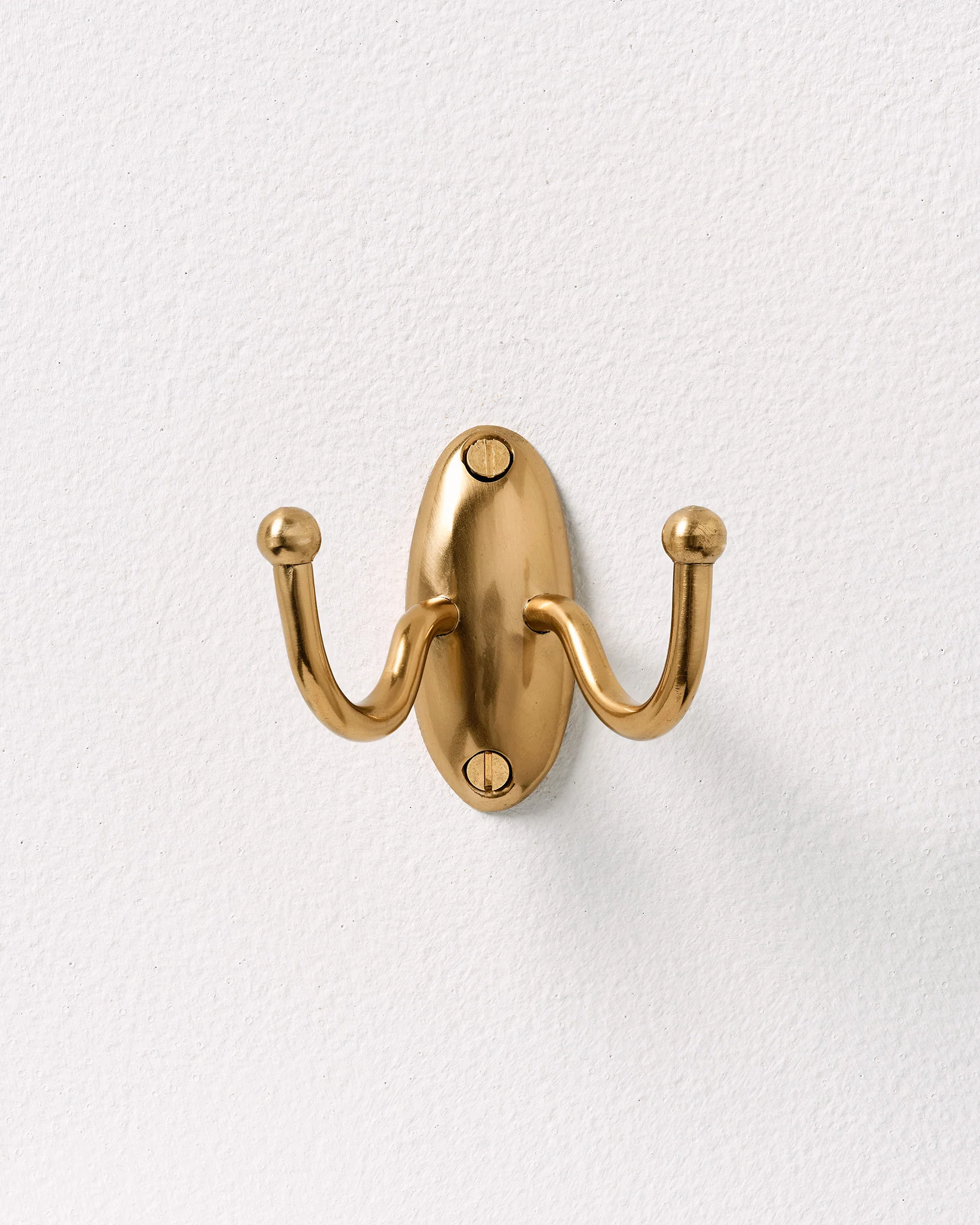 Tay Double Hook, Aged Brass - Image 4