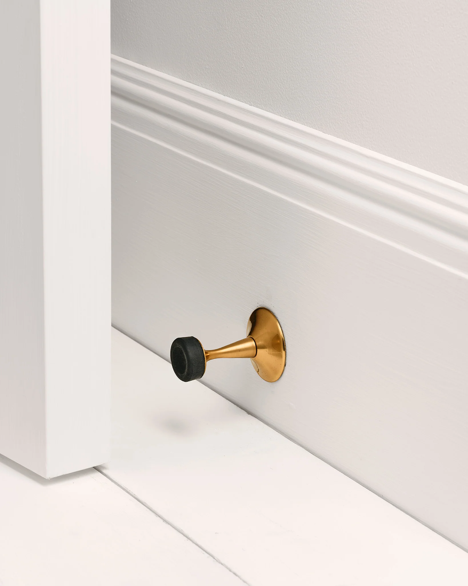Wall Door Stop, Aged Brass - Image 4