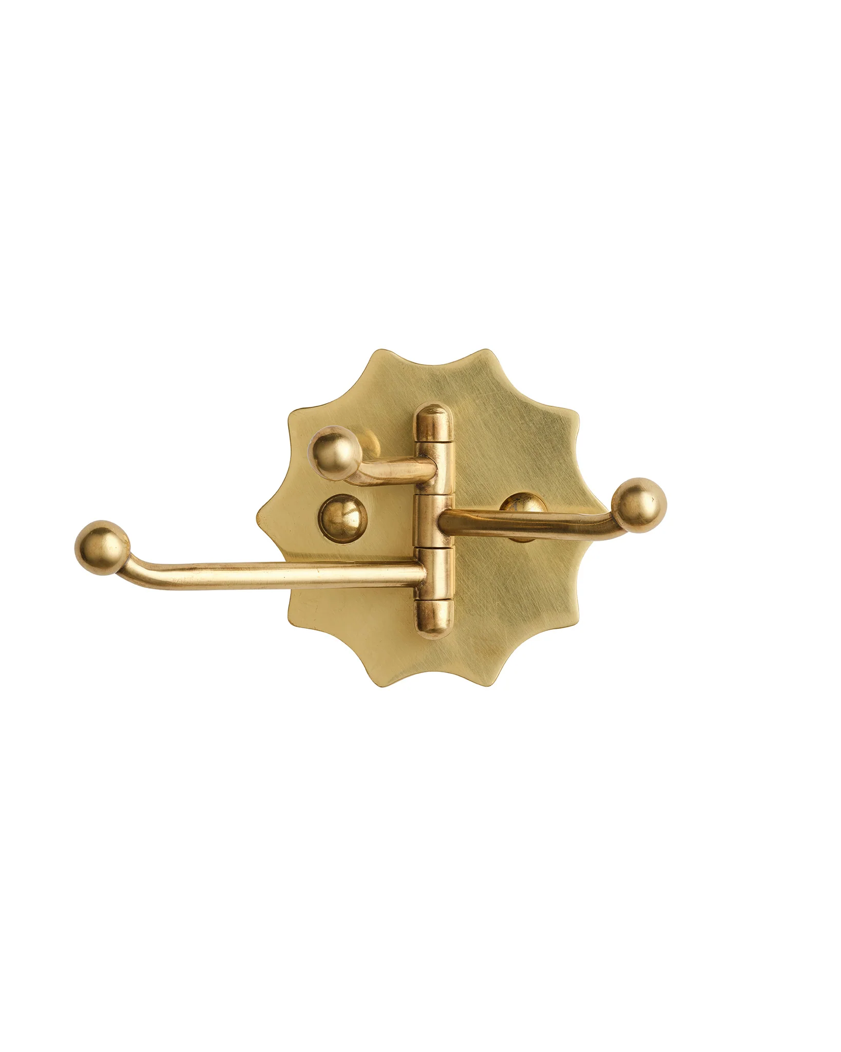 Wave Swing Arm Hook, Aged Brass - Image 3